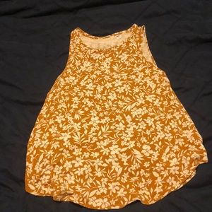 Luxe Swing Yellow Floral Tank